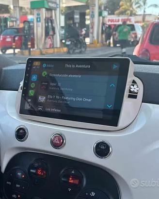 Car Tablet Android 8+256Gb Per Fiat 500 Abarth