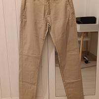 Bruno Leoni Pantaloni Slim Beige Uomo 44