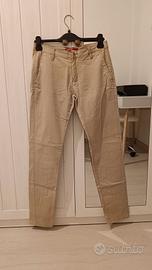 Bruno Leoni Pantaloni Slim Beige Uomo 44
