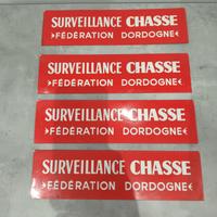 Rare insegne francesi Surveillance Chasse 