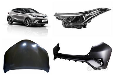 Toyota C-Hr frontale cofano paraurti airbag fanale