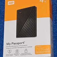 HDD ESTERNO WD 4TB ***NUOVO SIGILLATO***