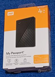 HDD ESTERNO WD 4TB ***NUOVO SIGILLATO***