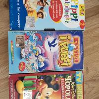 VHS Puffi Topolino Pippi Calzelunghe