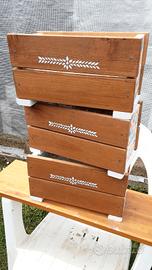  3 vasi cassettiera 