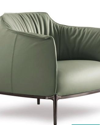 Poltrona Frau Archibald Nuova Pelle Sc Celadon