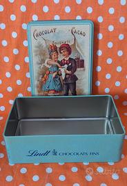 Scatola di latta vintage della Lindt & Sprüngli