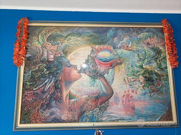 quadro costruito con puzzle