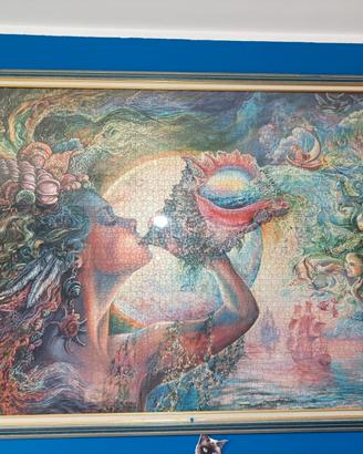 quadro costruito con puzzle