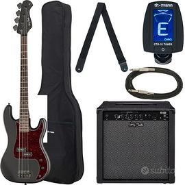 Harley Benton PB-20 Bundle Basso Come Nuovo