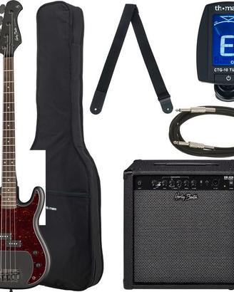 Harley Benton PB-20 Bundle Basso Come Nuovo