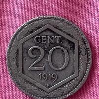 moneta 20 centesimi del 1919