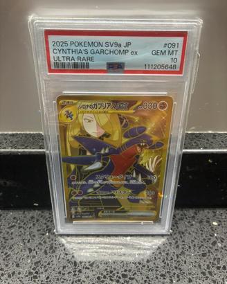 Cynthia’s garchomp 091 psa 10 pokemon jap