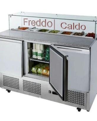 BAR CON REFRIGERATO 3 ANTE,VETRINA FREDDA E CALDA