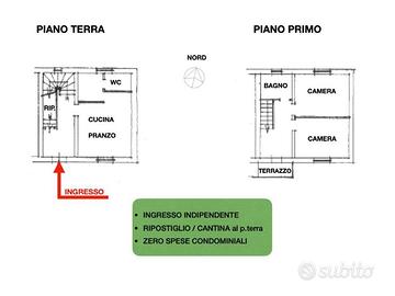 APPARTAMENTO BICAMERE CON INGRESSO INDIPENDENTE