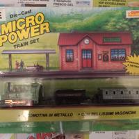 Modellino trenino in metallo Micro power