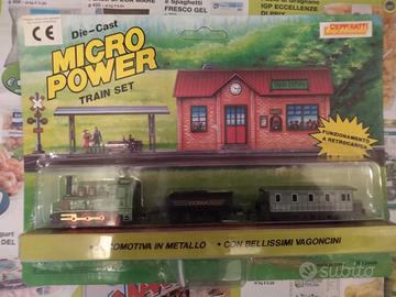 Modellino trenino in metallo Micro power