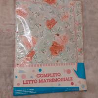 completo lenzuola matrimoniali 