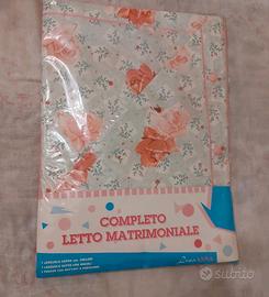 completo lenzuola matrimoniali 