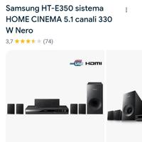 Samsung HT E350  Home Cinema 5.1 ancora imballato