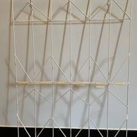 Scaffale in griglia di metallo bianco Ikea