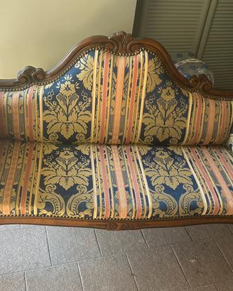 Salottino stile Luigi Filippo divanetto +2 sedie