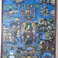 Thangka tibetano originale XIX secolo
