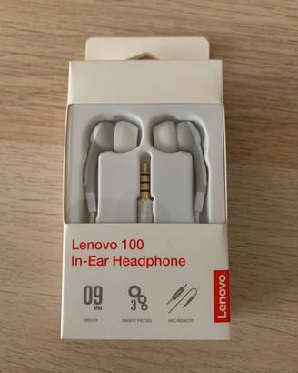 Auricolari earphones Lenovo cavo aux
