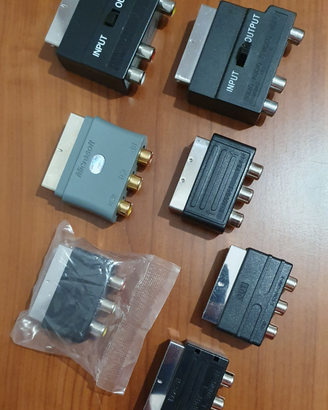 Adattatore SCART Svhs S-video RCA