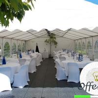 Gazebo Tendostruttura 10x5 PVC Zincato completo