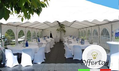 Gazebo Tendostruttura 10x5 PVC Zincato completo