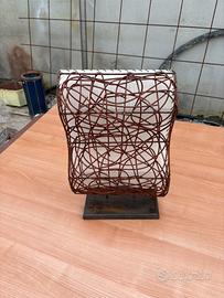 Lampade Balinesi di rattan e tessuto