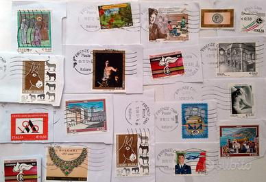 18 francobolli usati da collezione