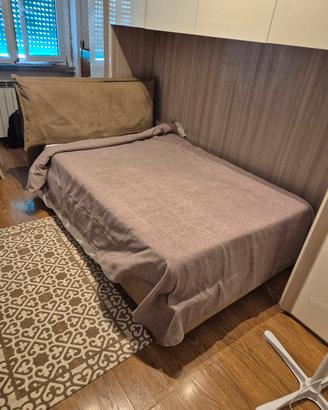 Letto contenitore una piazza e mezzo 