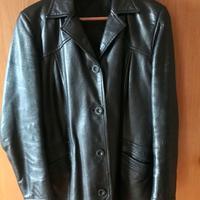 Giacca in pelle nera