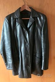 Giacca in pelle nera