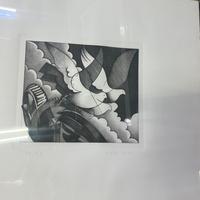 Bodini floriano acquaforte quadro