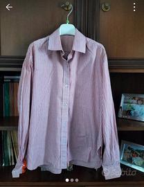 camicetta rigatina, rossa e celeste. Taglia M 