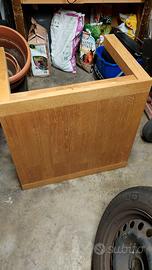 Tavolino da salotto massello rovere