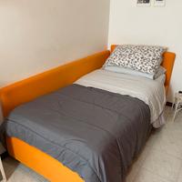 Letto singolo 90x190 con testiera e doghe
