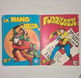 fumetti tex 250 lire n 1 e n 3, ristampe