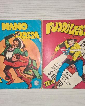 fumetti tex 250 lire n 1 e n 3, ristampe