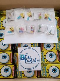 30 Lamincards Spongebob + 10 personaggi 3D