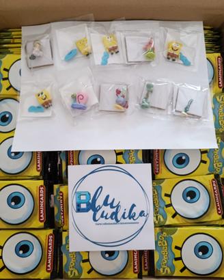 30 Lamincards Spongebob + 10 personaggi 3D