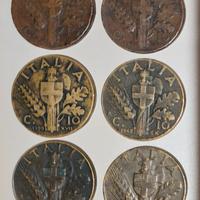 10 Centesimi - 1938,1939,1942,1943 - ITALIA