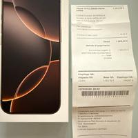 Iphone 16 Pro 256 Titanium Sabbia Cover originale