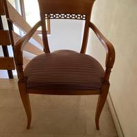 coppia di sedie  classiche imbottite