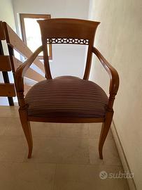 coppia di sedie  classiche imbottite