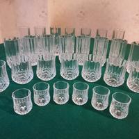Servizio bicchieri di cristallo vintage