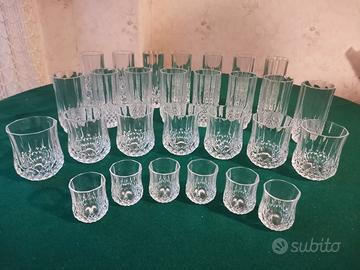 Servizio bicchieri di cristallo vintage